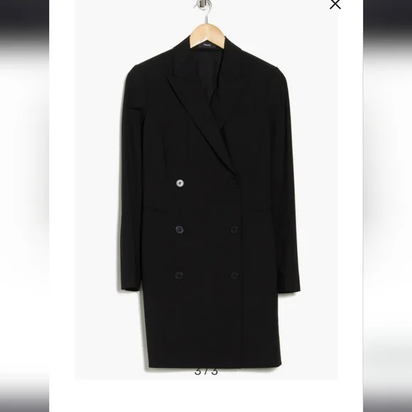 Theory Blazer dress, Wool, Black, Size 0, NWOT - Picture 3 of 8